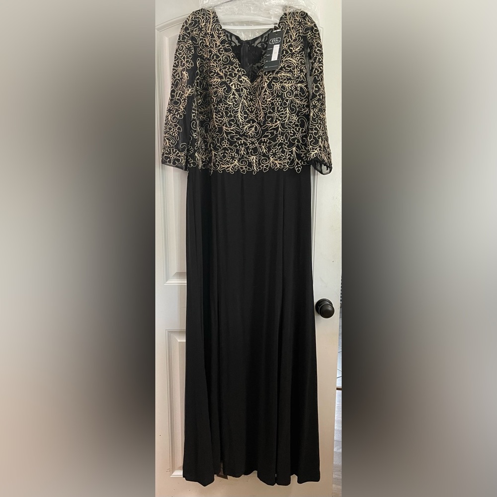 3/4 length Formal Dress Black